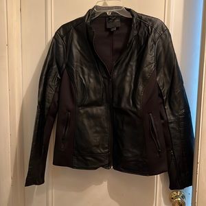 RD Style Faux Leather Bomber Jacket